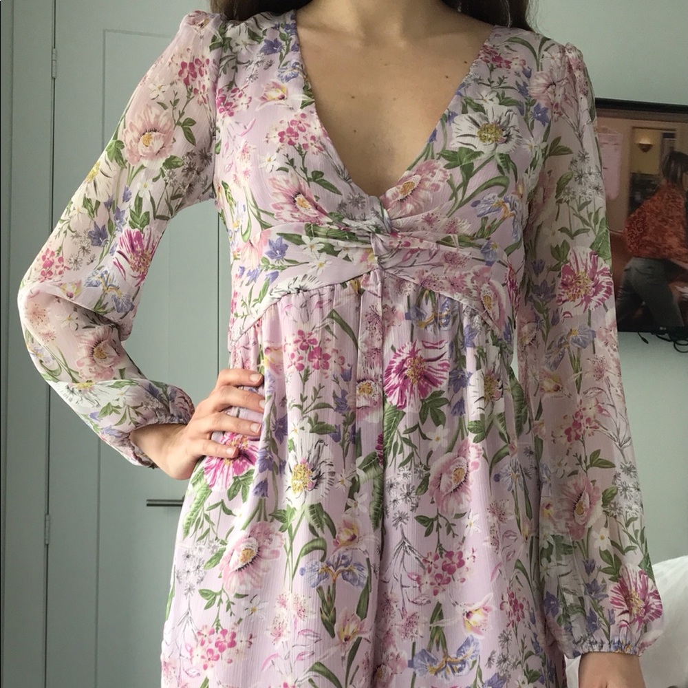 HONEY long-sleeve jumpsuit with back zipper